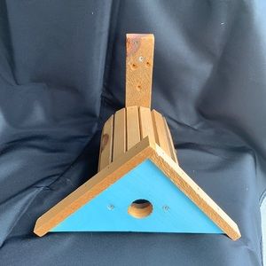 Unique handcrafted Brdhouse, hanging hardware incl